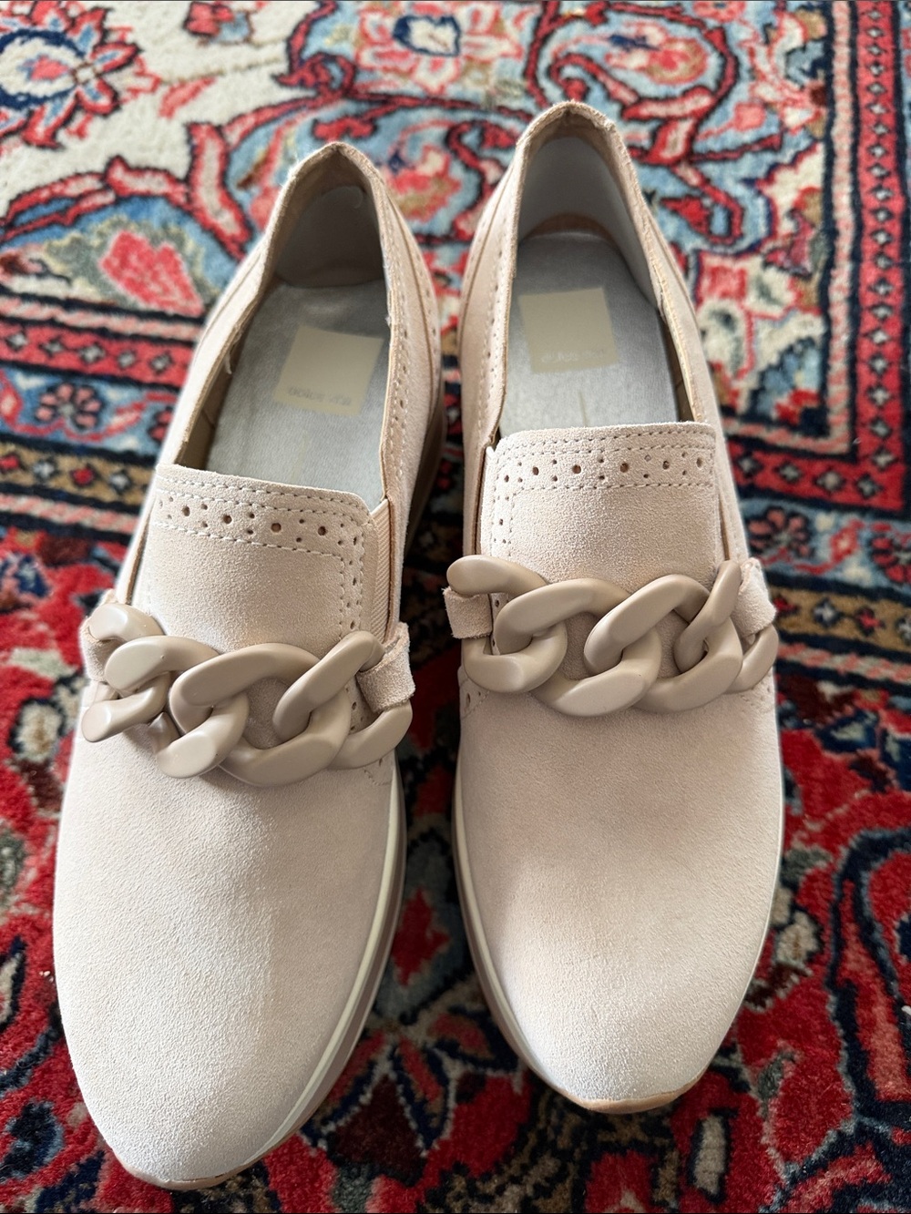 Dolce Vita Women's Espadrille Slip-On Chain-Trim in Blush